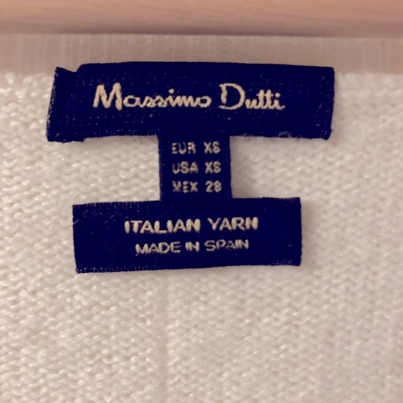 Massimo Dutti Italian Designer Cream Sweater Women’s Size XS - Picture 3 of 6